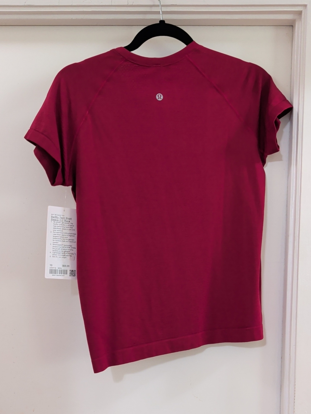 Lululemon Swiftly Tech Short Sleeve 2.0 Race Length Berry Rumble NWT - Picture 3 of 6